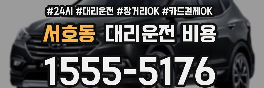 서호동 대리운전 비용