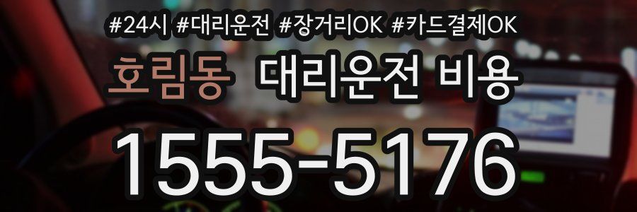 호림동 대리운전 비용