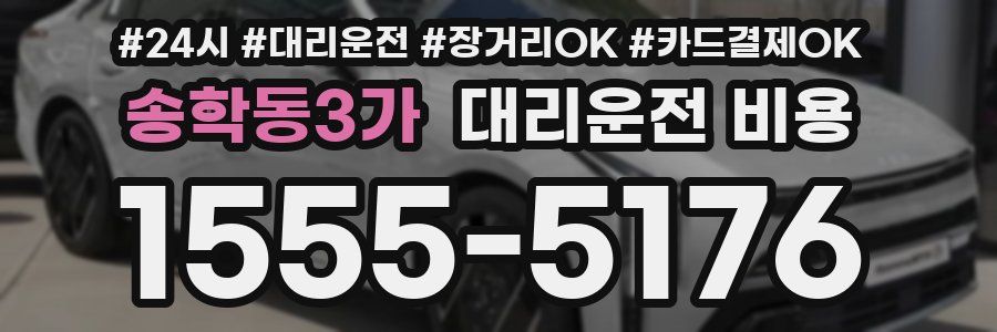 송학동3가 대리운전 비용