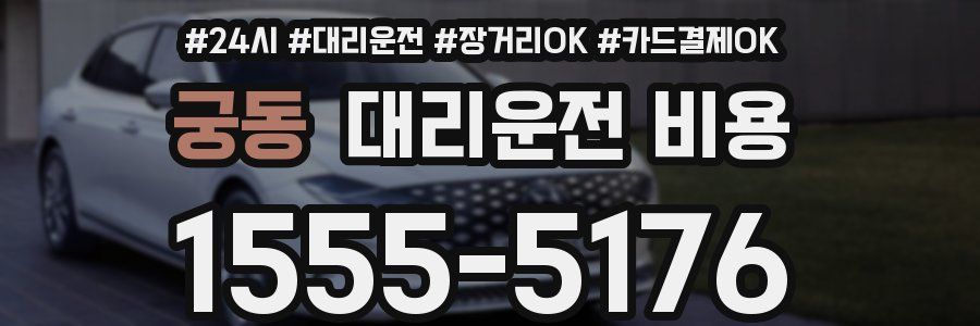 궁동 대리운전 비용
