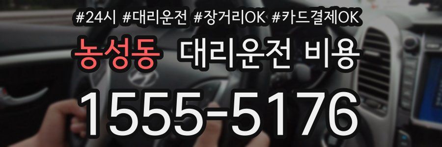 농성동 대리운전 비용