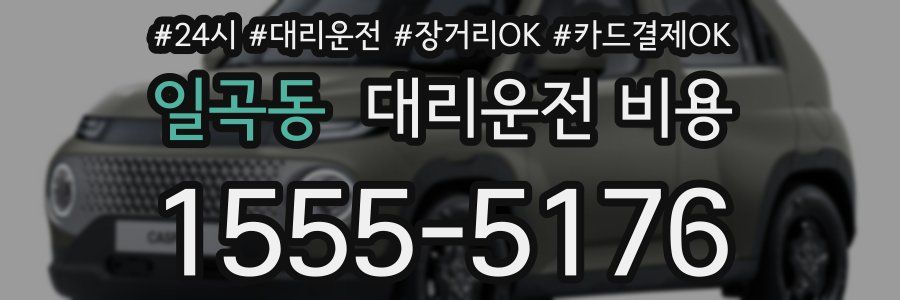 일곡동 대리운전 비용