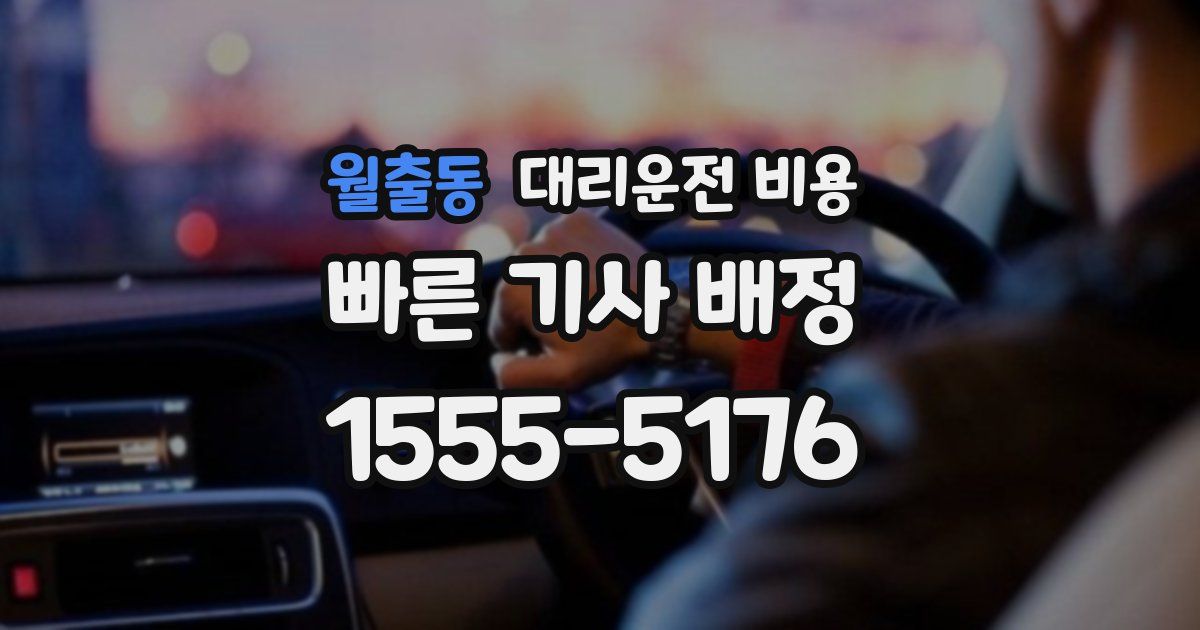 월출동 대리운전 가격