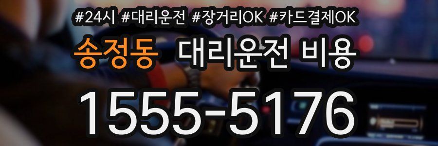 송정동 대리운전 비용
