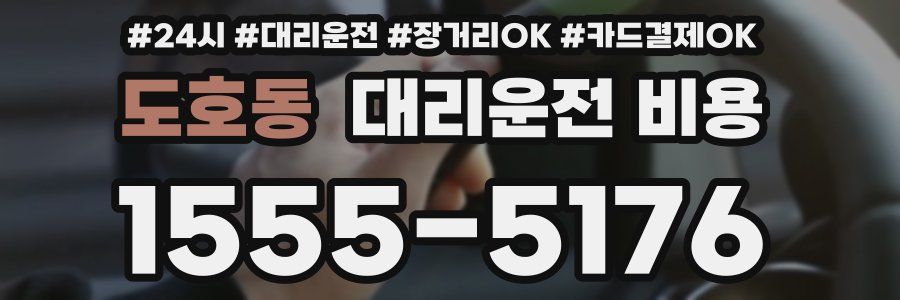 도호동 대리운전 비용