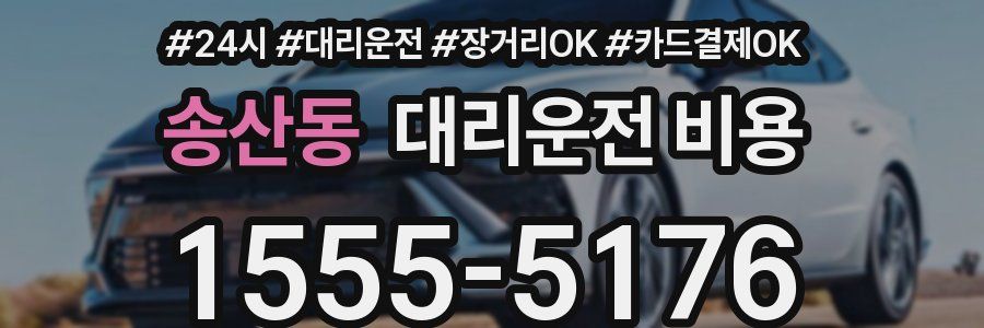 송산동 대리운전 비용