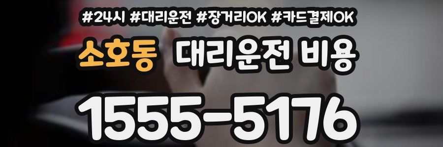 소호동 대리운전 비용