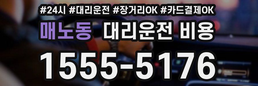 매노동 대리운전 비용