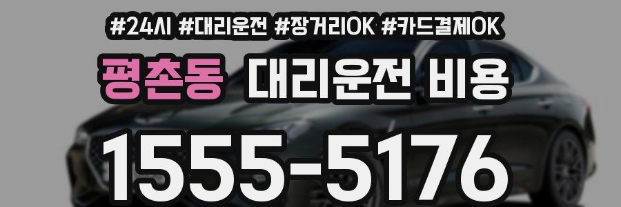 평촌동 대리운전 비용