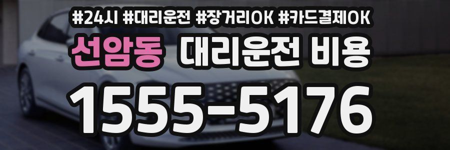 선암동 대리운전 비용