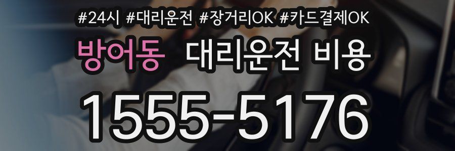 방어동 대리운전 비용