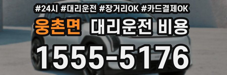 웅촌면 대리운전 비용