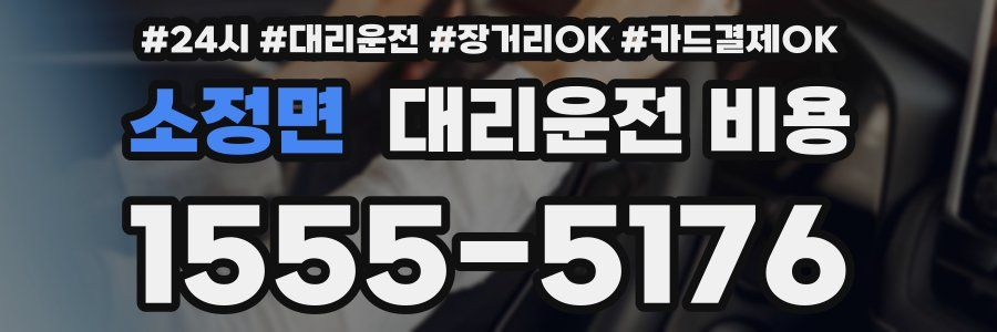 소정면 대리운전 비용