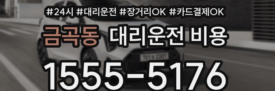 금곡동 대리운전 비용