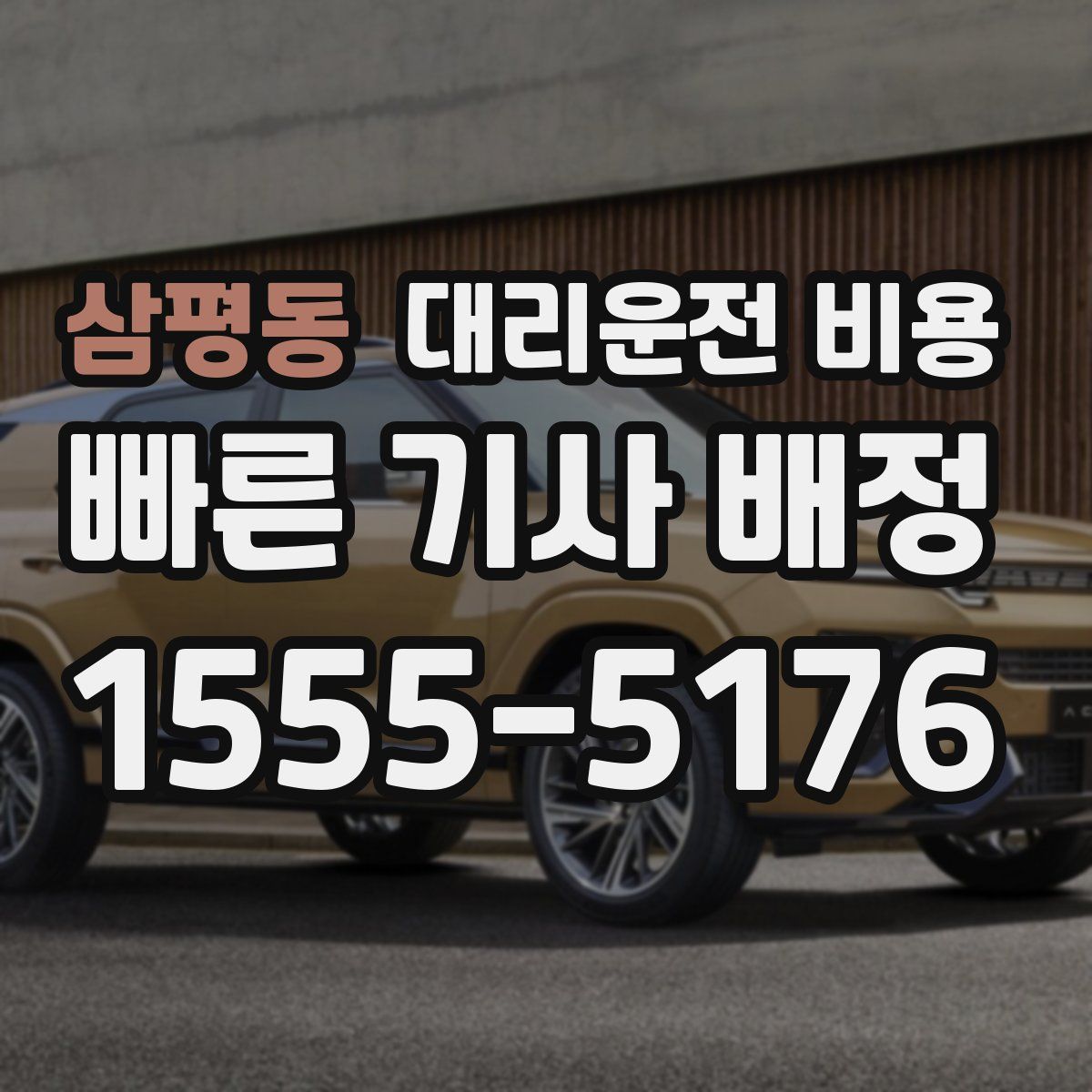 삼평동 대리운전