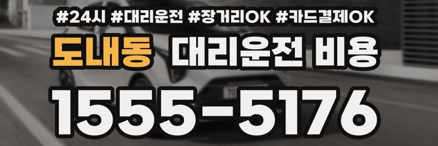 도내동 대리운전 비용