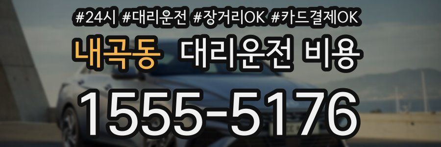 내곡동 대리운전 비용