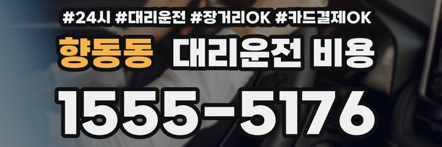 향동동 대리운전 비용