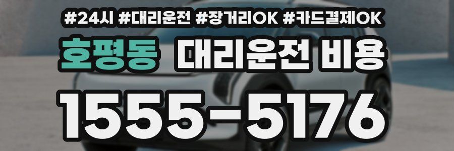 호평동 대리운전 비용