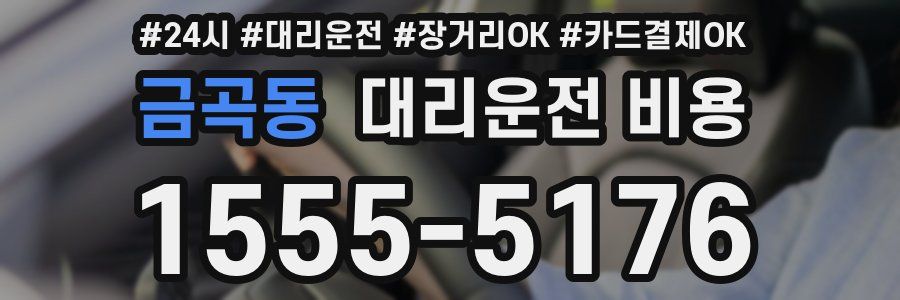 금곡동 대리운전 비용