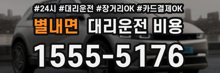 별내면 대리운전 비용