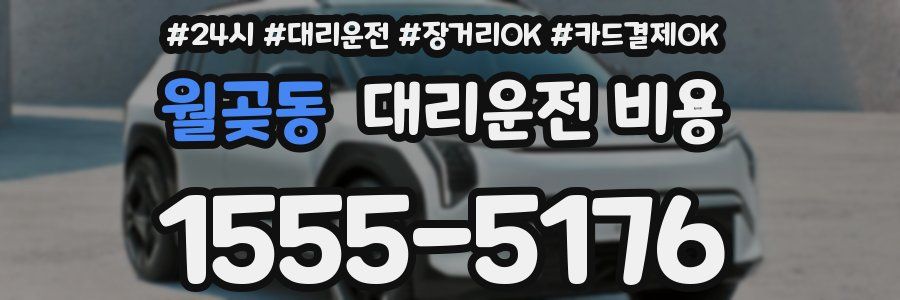 월곶동 대리운전 비용