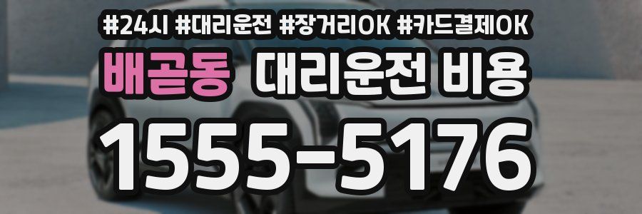 배곧동 대리운전 비용