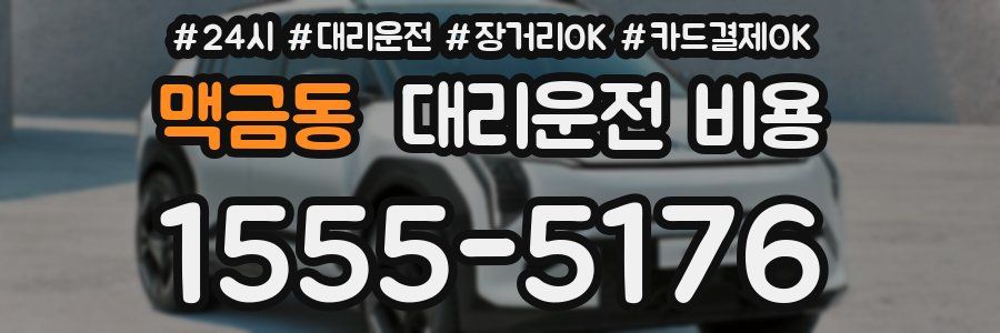 맥금동 대리운전 비용