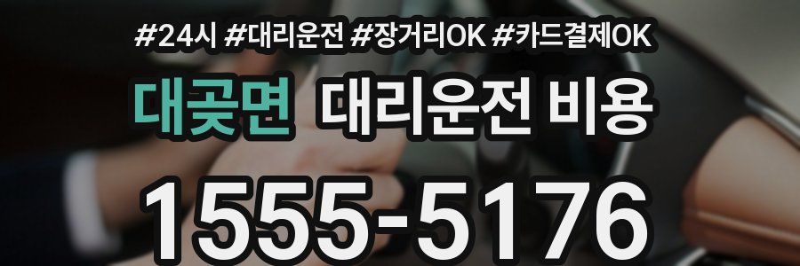 대곶면 대리운전 비용