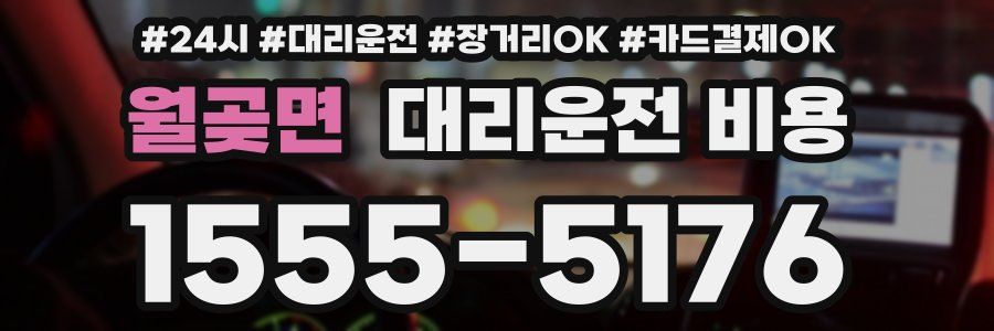 월곶면 대리운전 비용