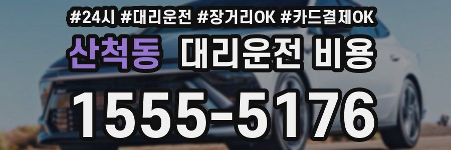 산척동 대리운전 비용