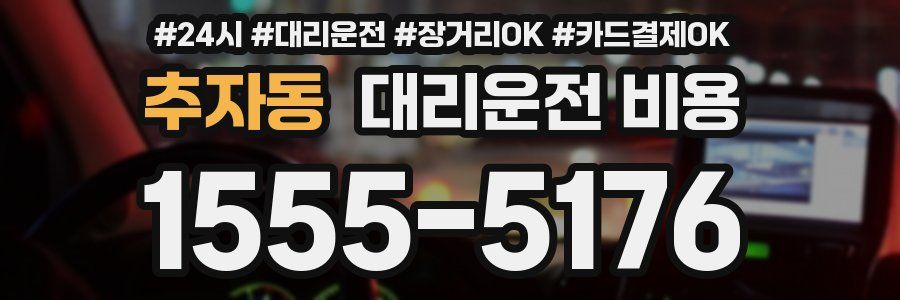 추자동 대리운전 비용