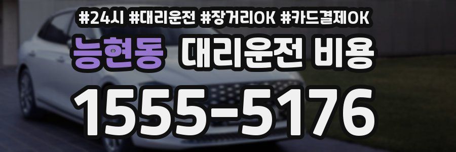 능현동 대리운전 비용