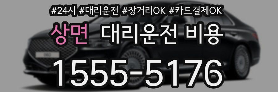 상면 대리운전 비용