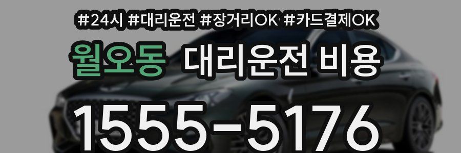 월오동 대리운전 비용