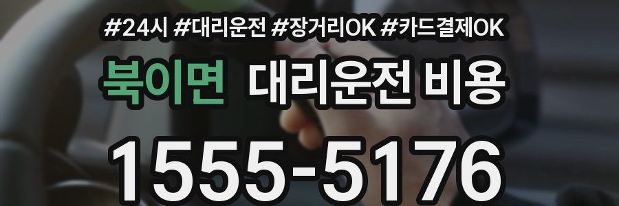 북이면 대리운전 비용