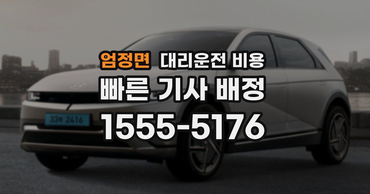 엄정면 대리운전 가격