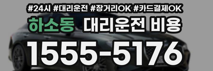하소동 대리운전 비용