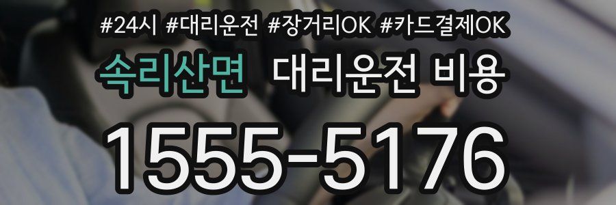 속리산면 대리운전 비용