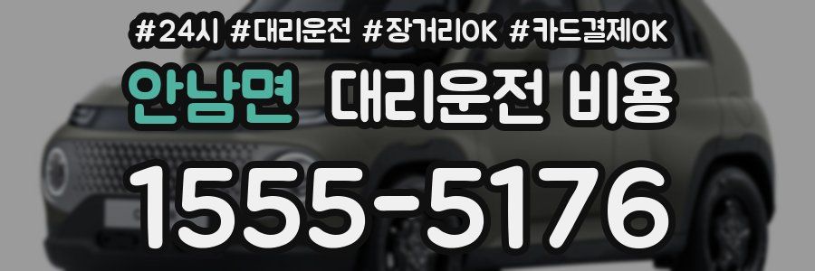 안남면 대리운전 비용