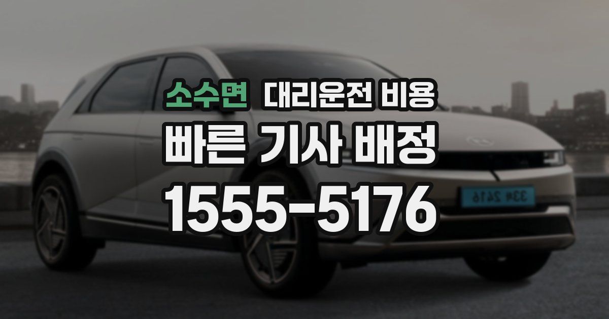 소수면 대리운전 가격