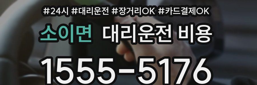 소이면 대리운전 비용