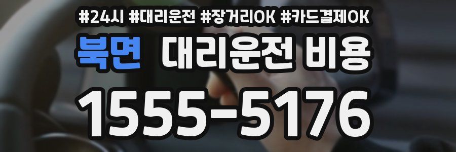 북면 대리운전 비용