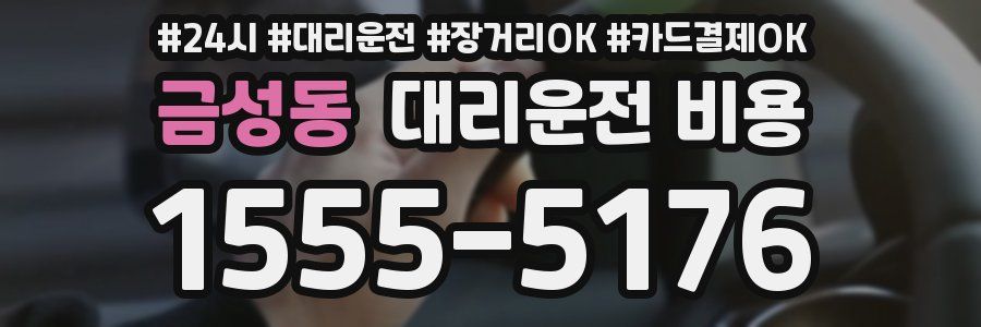금성동 대리운전 비용