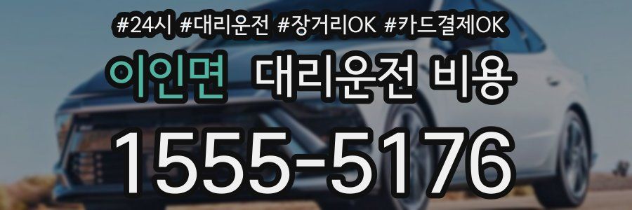 이인면 대리운전 비용