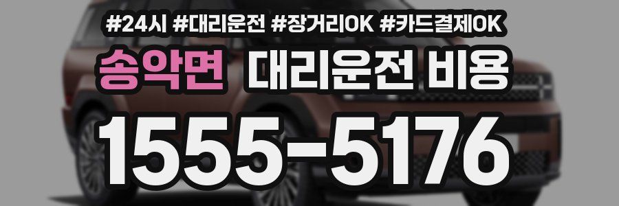 송악면 대리운전 비용