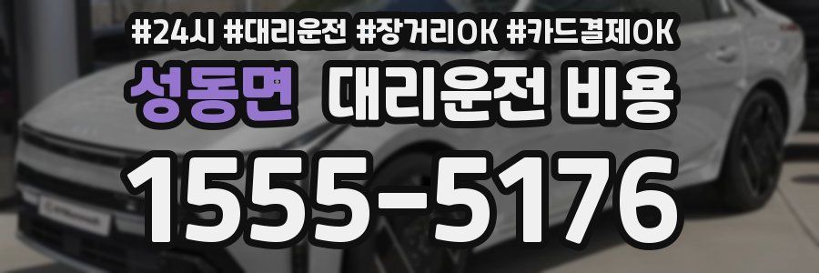 성동면 대리운전 비용