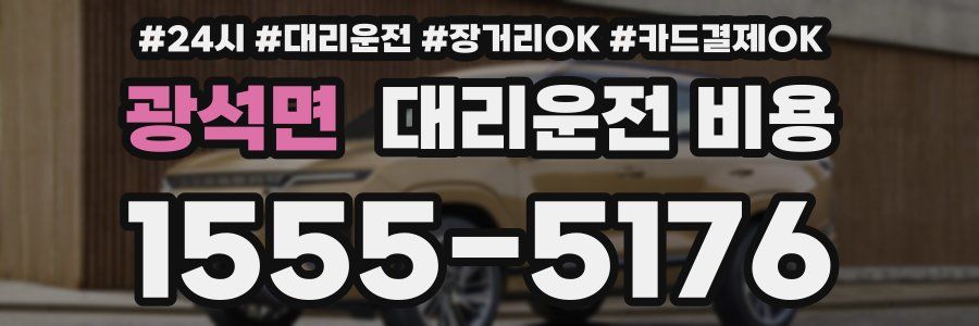 광석면 대리운전 비용