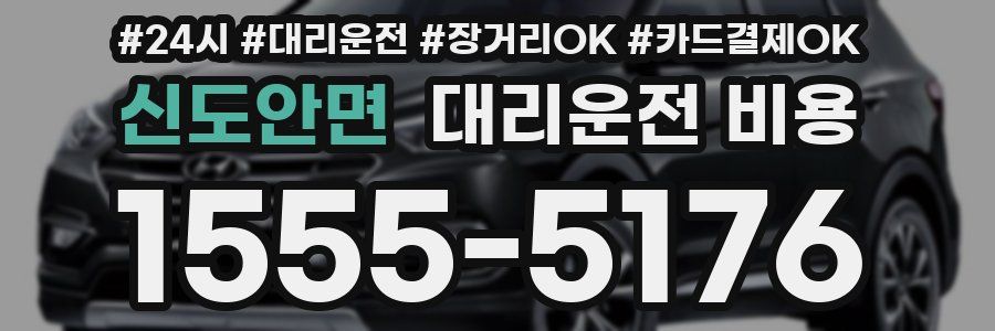 신도안면 대리운전 비용