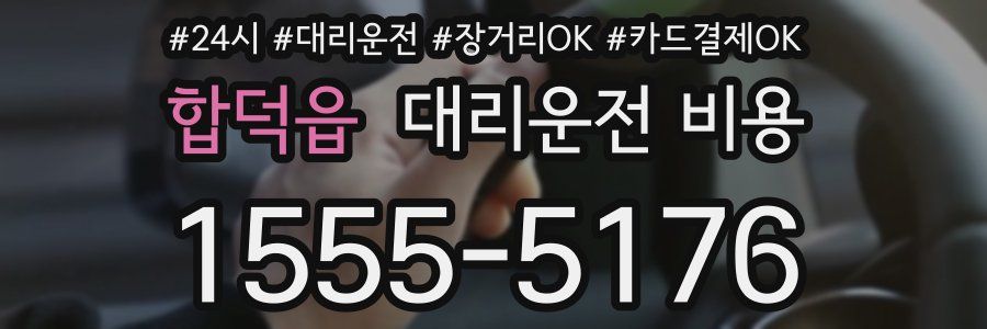 합덕읍 대리운전 비용